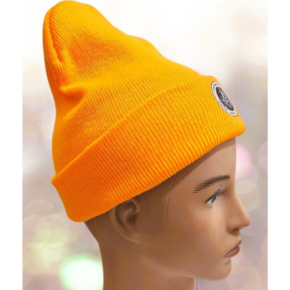 Cap Beanie Orange Masonic with Logo - Picture 4 of 4